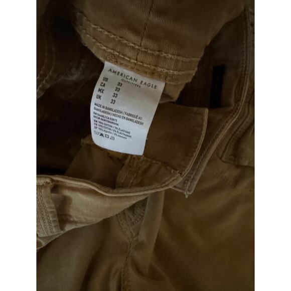 American Eagle Heavyweight Camel Brown 33” Cargo Shorts - Picture 4 of 8